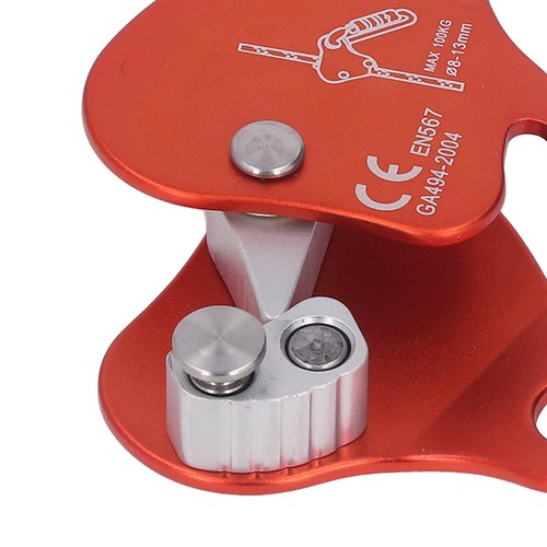 Orange climbing rope - rope, grab