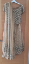 lehenga light brown  colour 
