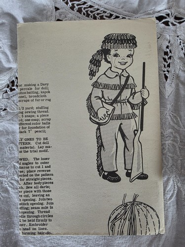Vintage davy crockett - crockett, doll