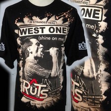 THE RUTS WEST ONE 100% UNIQUE  PUNK  T SHIRT XXL BAD CLOWN CLOTHING