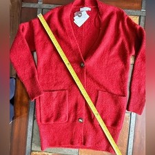 Elodie small dark red cardigan