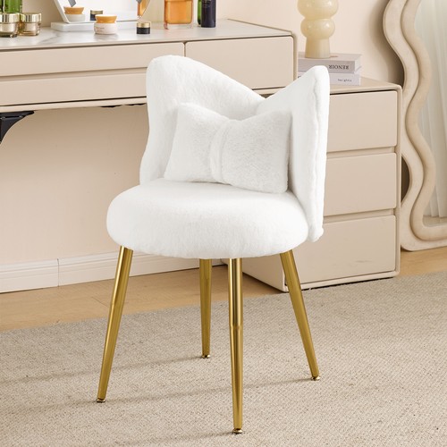Shaggy vanity stool chair - stool,