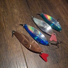 4x Vintage Snake Fishing Lure