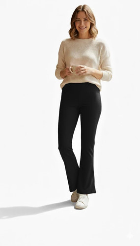 Ladies jersey bootcut - bootcut, trousers