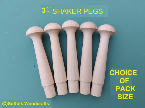 Shaker pegs birchwood - shaker, 3-3/8''