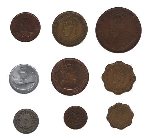 World coin collection - world,