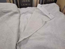 John Lewis MTM W542 x D237cm Voile Pair Wave Curtains, Natural