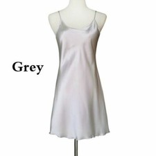 New Women Satin Faux Silk Sexy
