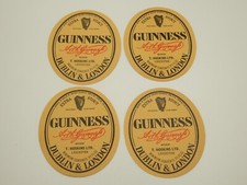 BEER BOTTLE LABELS  X4   GUINNESS EXTRA STOUT - BOTTLED BY T.HOSKINS LTD NEW