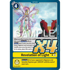 4x Revelation of Light BT15-092 Exceed Apocalypse Uncommon Digimon CCG NM
