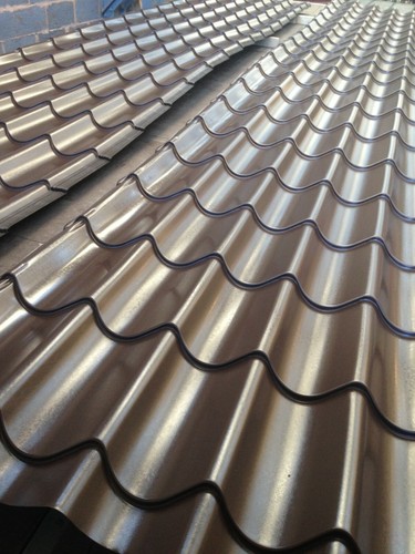Tile effect metal roof - metal,