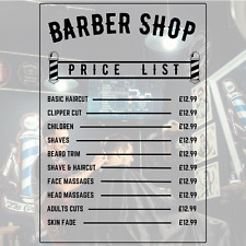 Personalised Barber Shop Price
