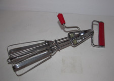 Vintage Maynard Red Hand Mixer/Egg Beater & Sky Line Screw Cap Opener Kitchen