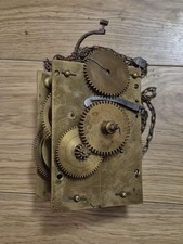 Antique Brass Longcase Clock  Movement  Spare parts 12x17cm T5