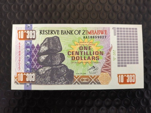 Zimbabwean 303 one - zimbabwean, 10^303