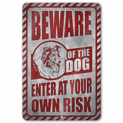 Beware dog shetland - of,