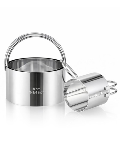 Pack stainless steel round - 3,