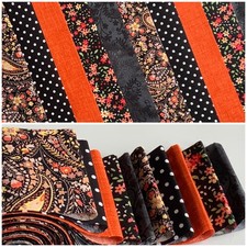 10 100% cotton fabric strips