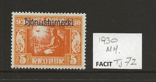 1930 iceland 5kr orange - 5kr,