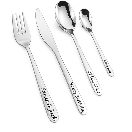 Personalised engraved cutlery - engraved,