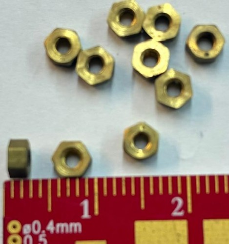 Brass half nuts pack - 8,