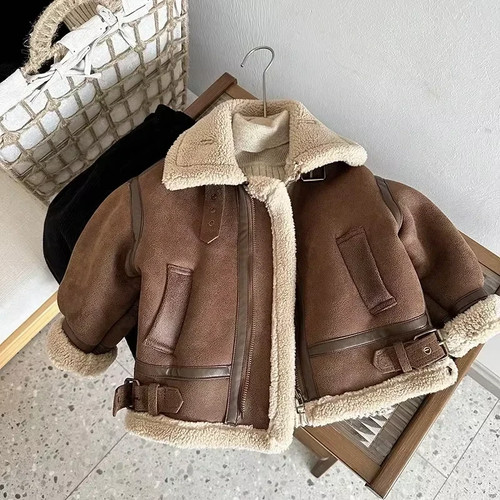 Cashmere leather jacket winter - jacket,