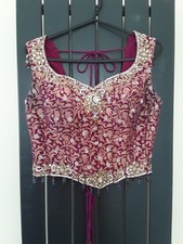 Blue Pink Lengha Sari