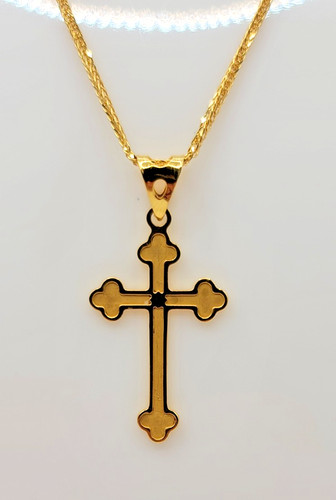 22ct gold cross pendant - 22ct,