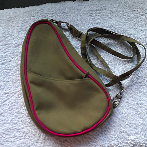 Healthy back bag green nylon - back,