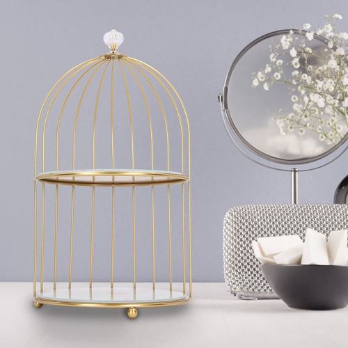Double layer storage rack gold - layer,