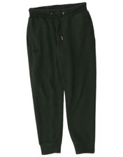 SUPERDRY Womens Tracksuit Trousers Joggers UK 14 Medium Green Cotton CI05