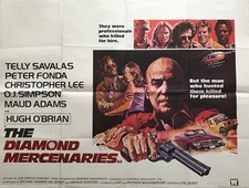 The Diamond Mercenaries Original Quad Poster 1976 Telly Savalas Struzan 450 SL
