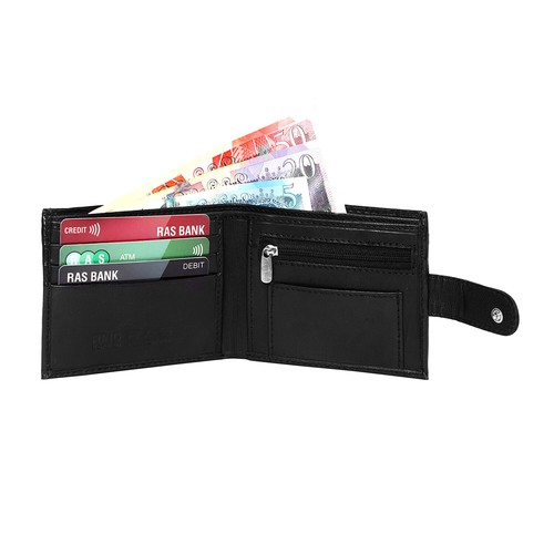 Real leather wallet with rfid - wallet,