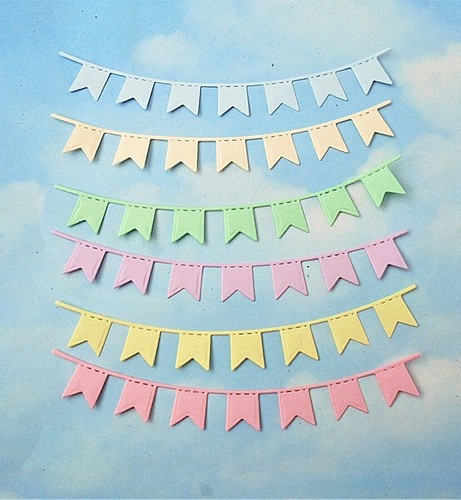 Die cut cuts baby bunting - cut,