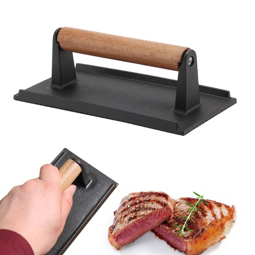 Cast iron steak weight heavy - steak,