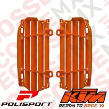 KTM SXF250/SXF350/SXF450 POLISPORT RADIATOR GUARDS LOUVRIES ORANGE 2023-2025
