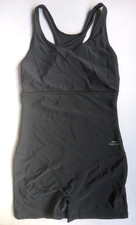 NWOT Slazenger Black Boyleg Legsuit Swimsuit - Size UK 14 / XL / 36"