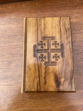 Olive Wood Jerusalem Bible Palestine Exhibition 1910 Oxford University Press Ex+