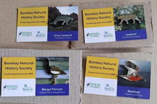 not rspb badge: Bombay Natural History Society collection of 4 badges