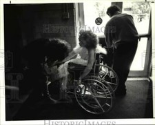 1990 Press Photo Dancing Wheels Debbis Dieglio Mary Verdi Fletcher