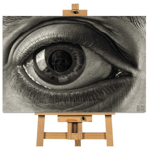 Escher eye canvas wall - escher,