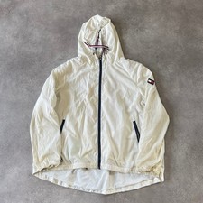 Tommy Hilfiger Windbreaker Mens XL Hooded Lightweight Jacket, White