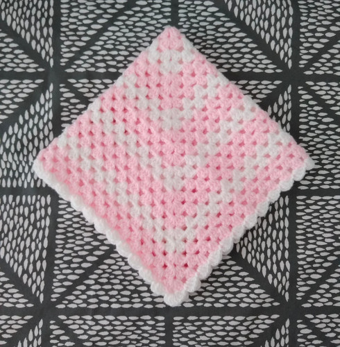 Crochet baby doll - blanket, 20"