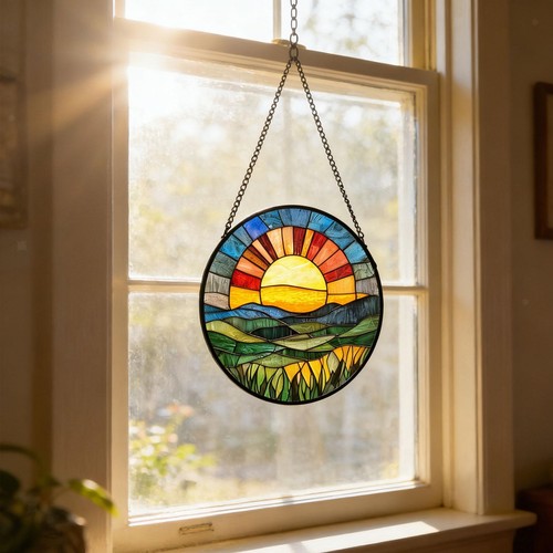 Stained glass window hanging - stained,