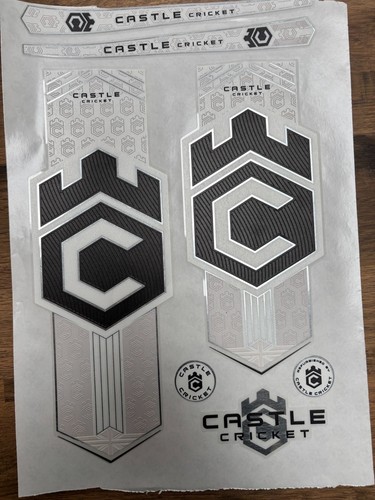 Cricket bat stickers castle