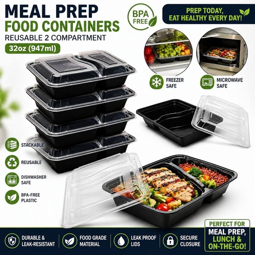 Mart 32oz compartment food - d,