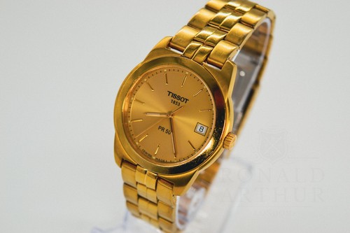Tissot quartz gents gold - gents,