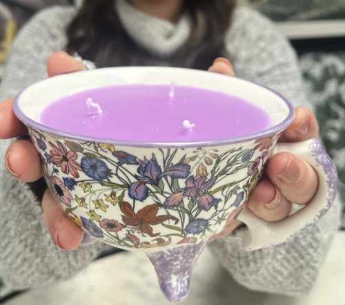 Decorative purple floral - decorative,