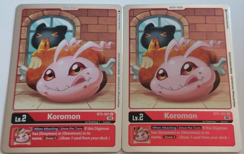 Koromon bt5 001 holo foil - 2x,