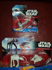 Hot Wheels Star Wars  AT-AT vs Rebel Snowspeeder & Sith Infiltrator (Sealed)...